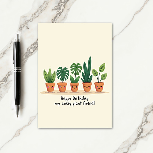 Botanical Birthday Parade Card