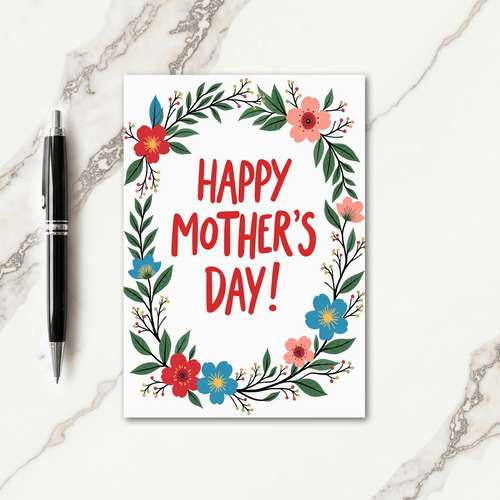 Botanical Blooms Mothers Day Card