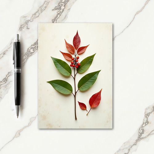 Botanical Christmas Card