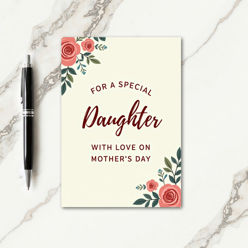 Botanical Daughters Day Design Card