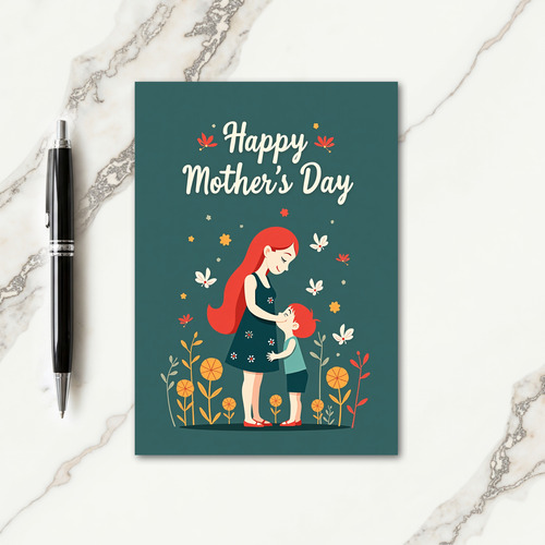 Botanical Embrace Art Card