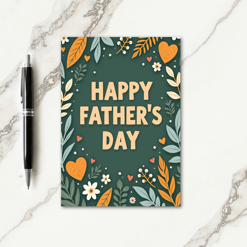 Botanical Fathers Day Frame Card