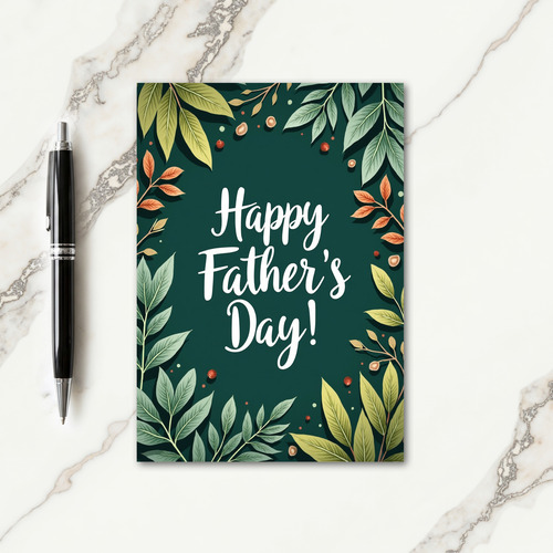 Botanical Fathers Day Moment Card
