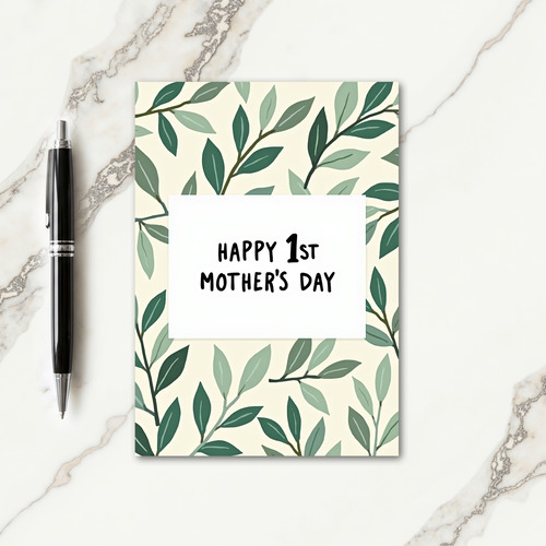 Botanical First Mothers Day Card