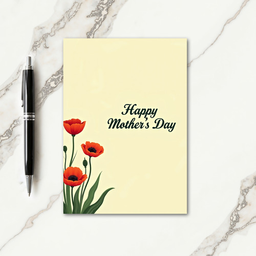 Botanical Floral Art Card