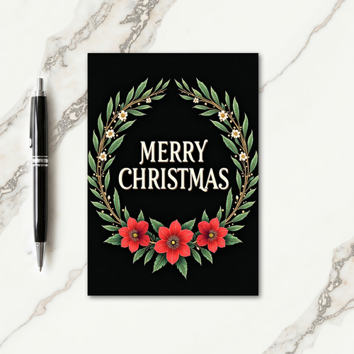 Botanical Foliage Christmas Card