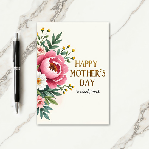 Botanical Friend Mothers Day Card