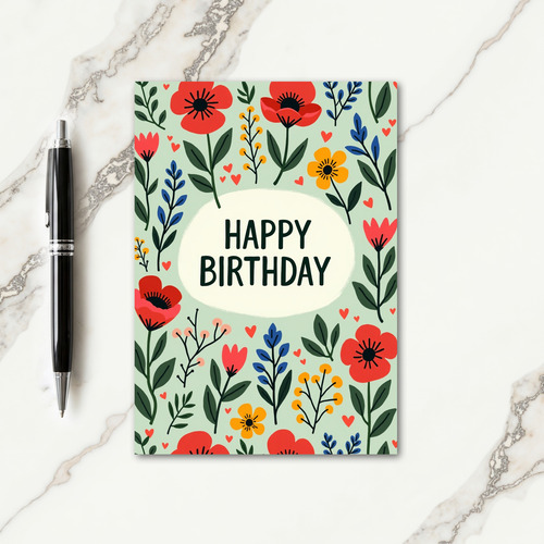 Botanical Garden Birthday Card