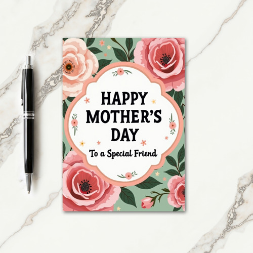 Botanical Greeting Posy Card