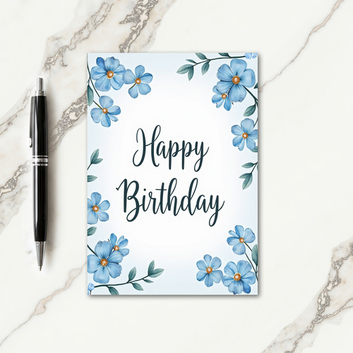 Botanical Happy Birthday Card