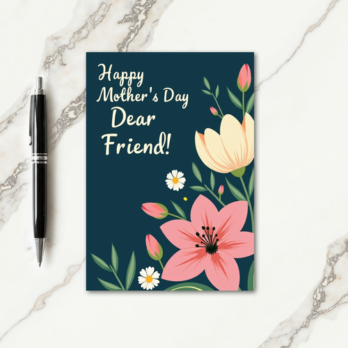 Botanical Happy Mothers Card