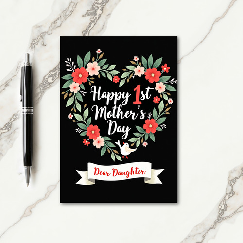 Botanical Heart Card