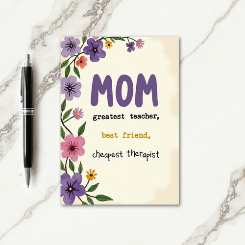 Botanical Love Mom Card