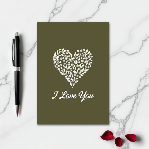Botanical Love You Card