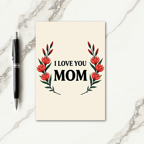 Botanical Mom Affection Card