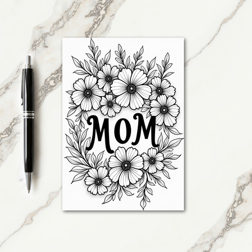 Botanical Mom Art Card