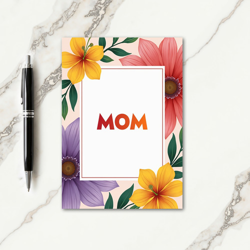 Botanical Mom Message Card
