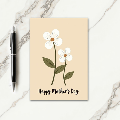 Botanical Moms Day Art Card