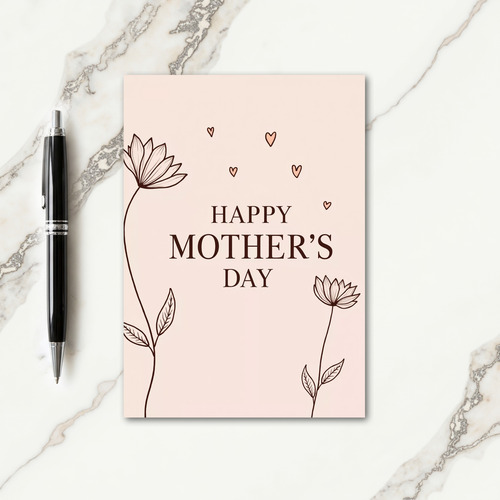 Botanical Moms Day Image Card