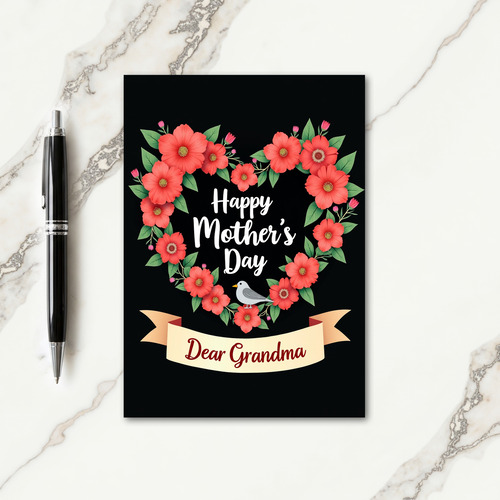 Botanical Moms Day Love Card