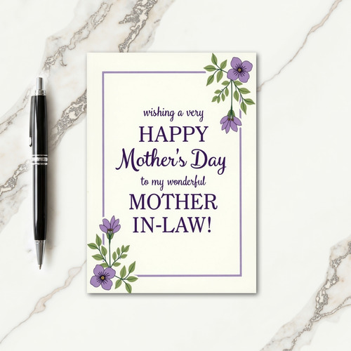 Botanical Mother Card