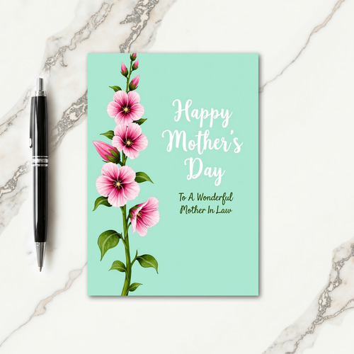 Botanical Mother In Law Card