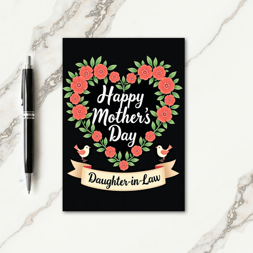 Botanical Mothers Day Banner Card