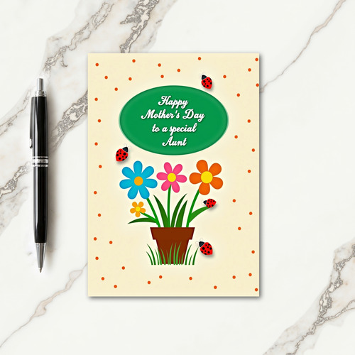 Botanical Mothers Day Bugs Card