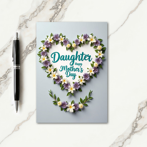 Botanical Mothers Day Daughter Card