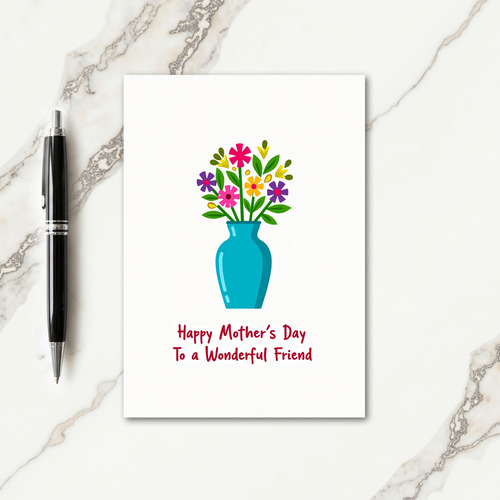 Botanical Mothers Day Friend Card
