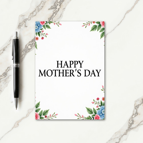 Botanical Mothers Day Greet Card