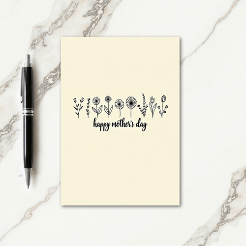 Botanical Mothers Day Greeting Card