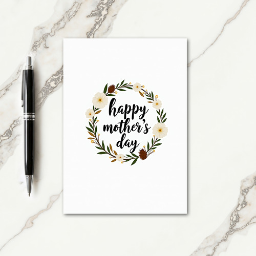 Botanical Mothers Day Keepsake Card