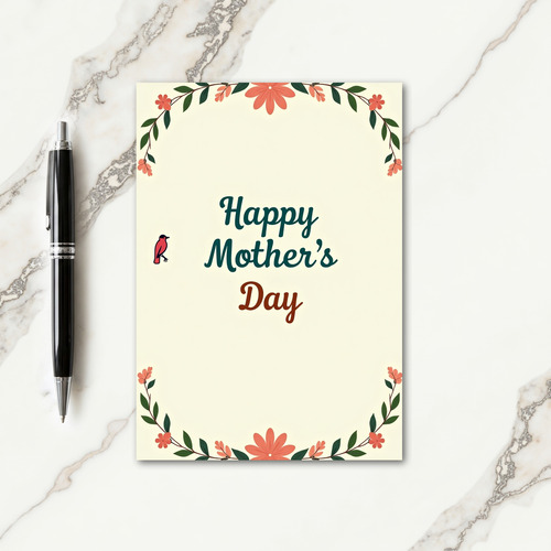 Botanical Mothers Day Look Card
