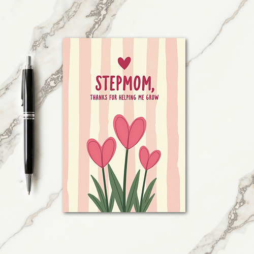 Botanical Mothers Day Love Heart Card