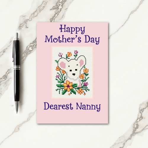 Botanical Mothers Day Nanny Card