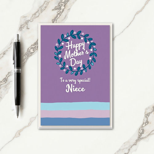 Botanical Mothers Day Niece Card