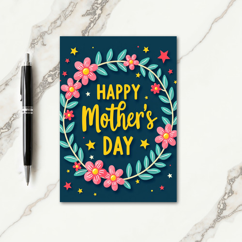 Botanical Mothers Day Pattern Card