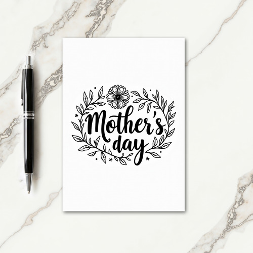 Botanical Mothers Day Sketch Card