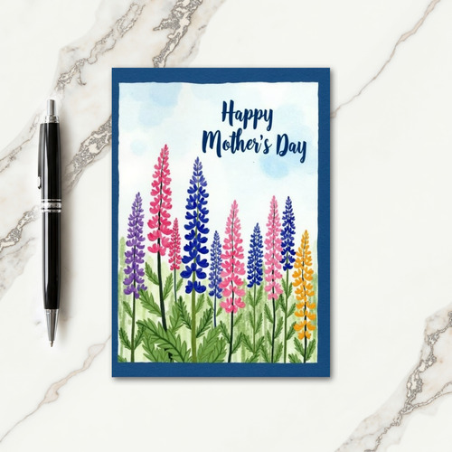 Botanical Mothers Day Spire Bloom Card