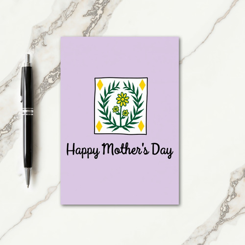 Botanical Mothers Day Square Card