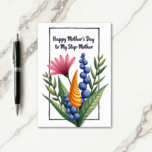 Botanical Mothers Day Stepmother Card