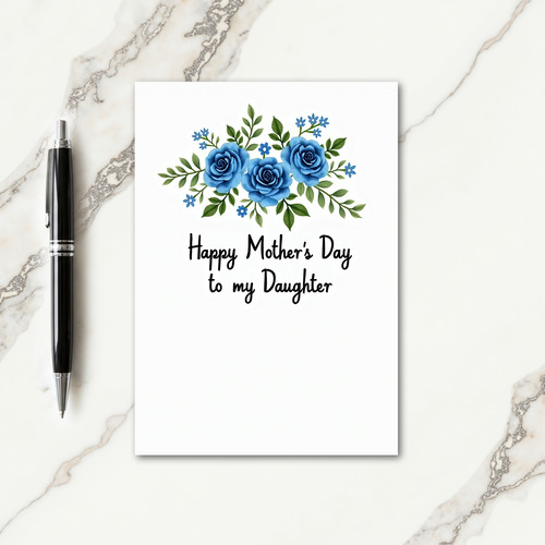 Botanical Mothers Day To Daughter Card