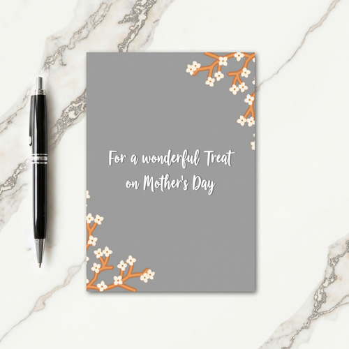 Botanical Mothers Day Treat Card