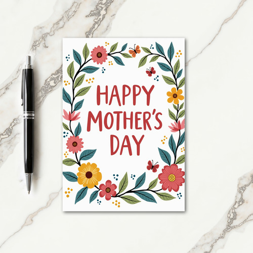 Botanical Mothers Day Wish Card