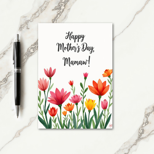 Botanical Mothers Love Sketch Card