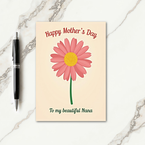 Botanical Nana Mothers Day Card