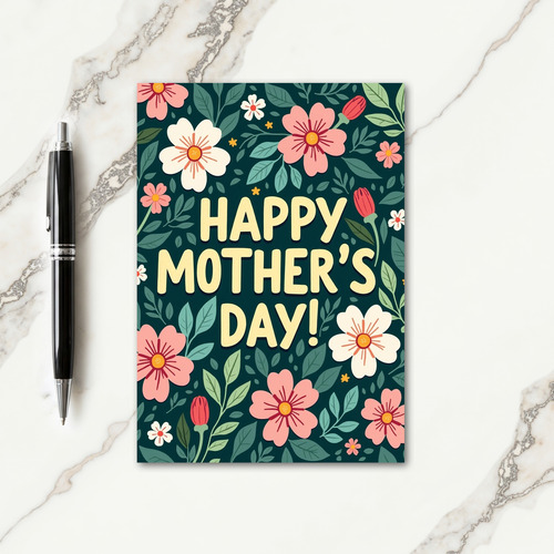 Botanical Pattern Card