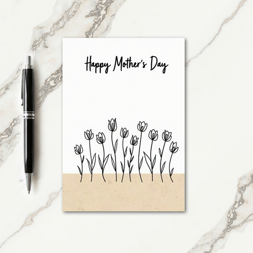 Botanical Pattern Family Love Card