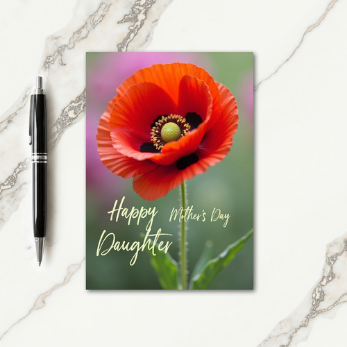 Botanical Portrait Mothers Day Card